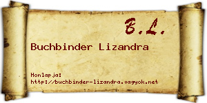 Buchbinder Lizandra névjegykártya